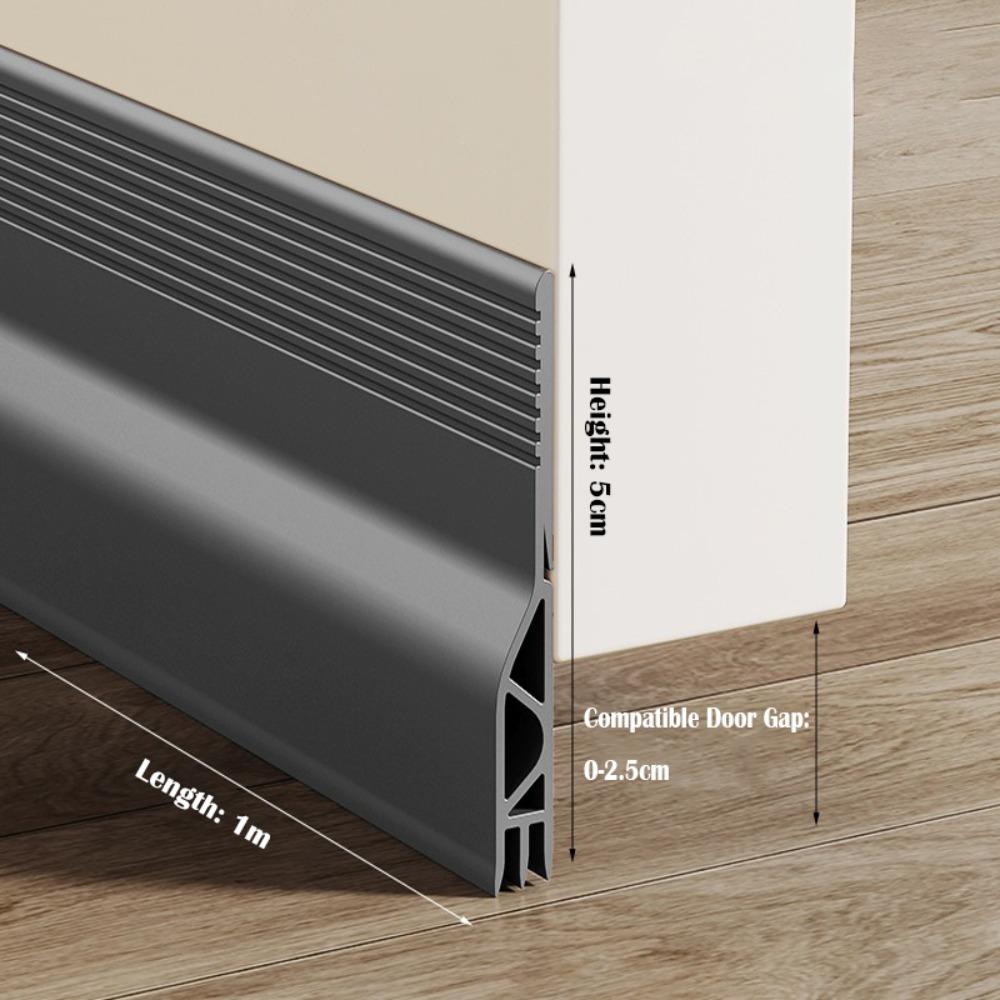 Professional Noise Reduction Door Draft Stopper Self-adhesive Insect Prevention Door Bottom Sealing Strip 100cm PVC Blocker Dorm