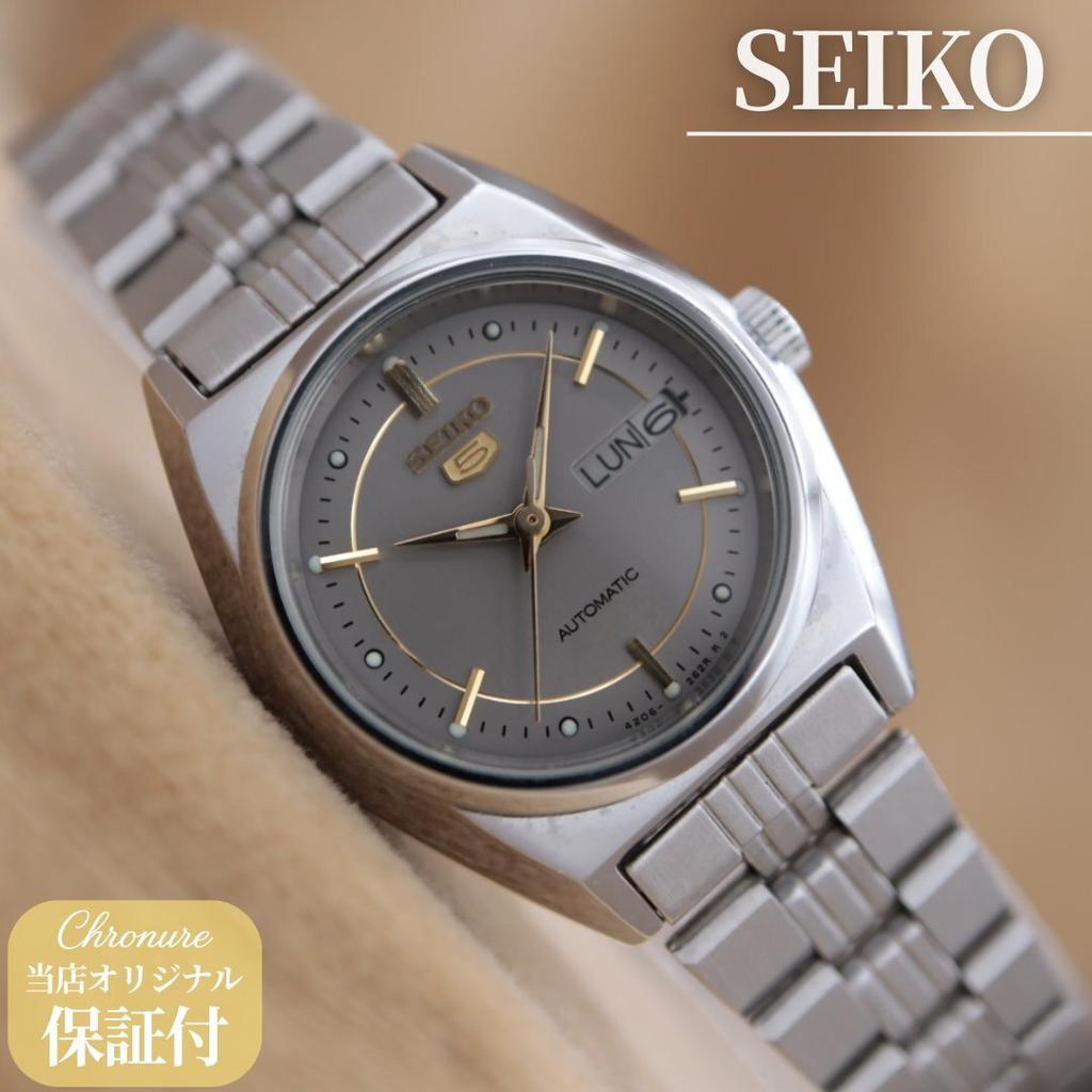 SEIKO Five SEIKO 5 Ladies Automatic 25mm 1987 Model Simple Adjustment and Cleaning Completed CH398 4206-0460 6-Month Warranty