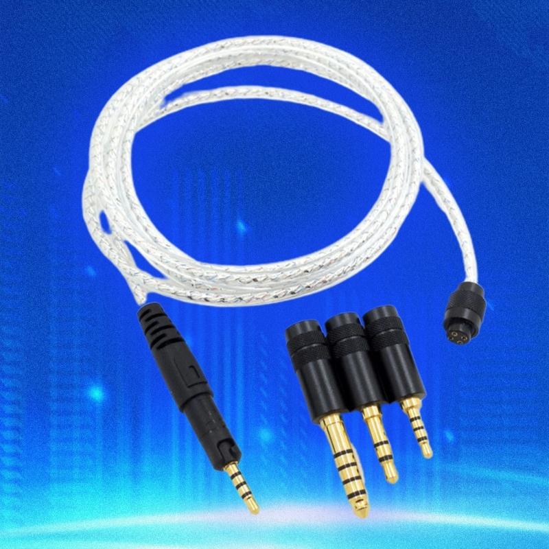 Replacement Headset Cable Silver Plated Wire for Technica ATH-M50X M40X M70X Headphones Enhances Your Sound Experience