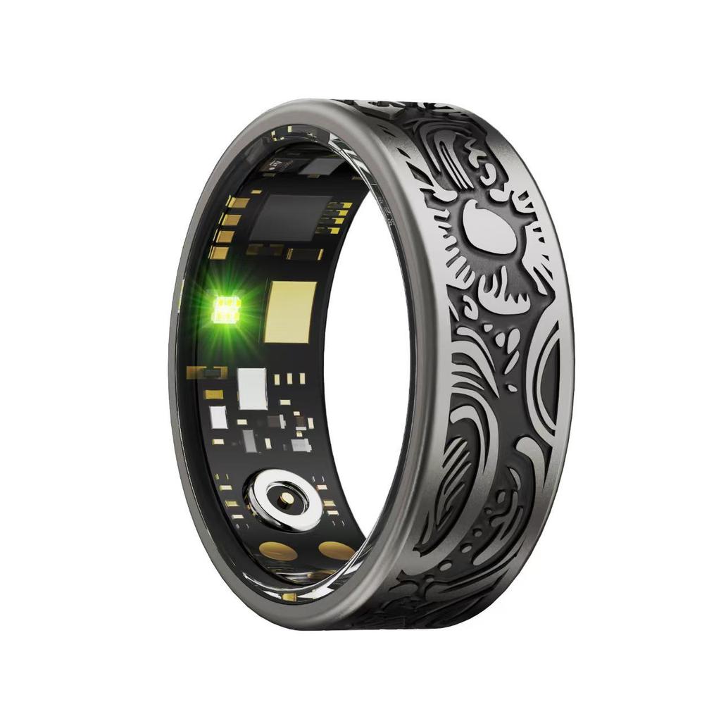 W9 Retro Smart Ring: Heart Rate, Blood Oxygen, Sleep & Calorie Tracker