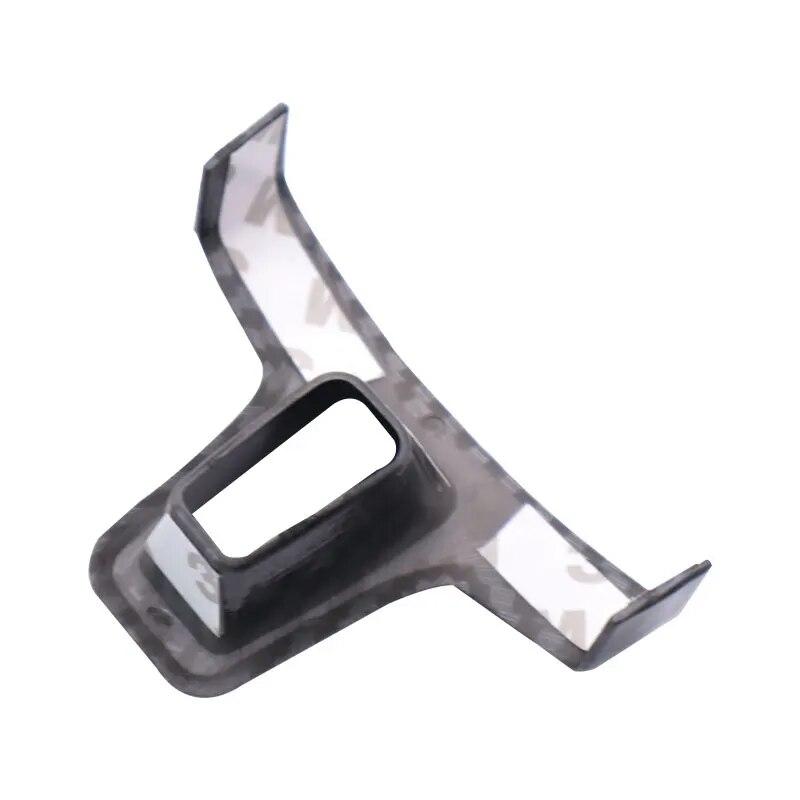 ABS Carbon Fiber Texture Steering Wheel Cover Bottom Frame Trim For VW Golf 6 MK6 Passat B7 Jetta Sharan Eos CC Caddy Touran