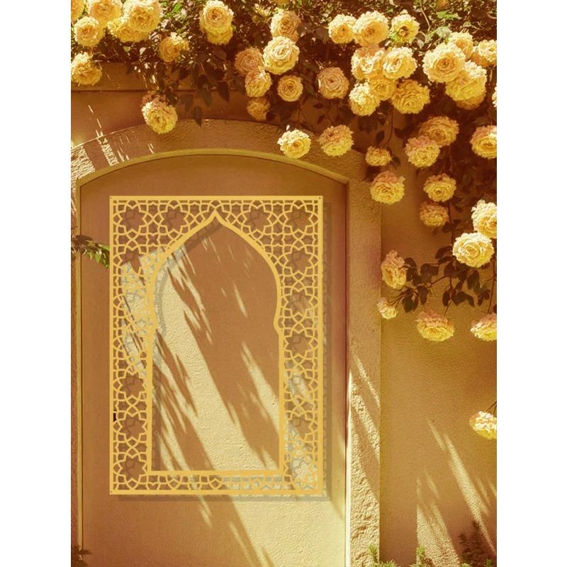Islamic Wall Art Metal Home Decor Elegant Gold Mural Living Room Bedroom Study Ramadan Eid Gift Arabic Calligraphy Mosque multicolore