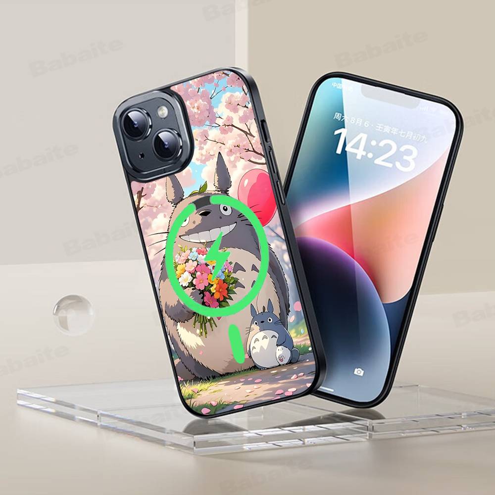 

T-TotoroS Phone Case Magnetic Case For iPhone 17 16 15 14 13 12 11 For Magsafe Wireless Charge Cover iPhone 17