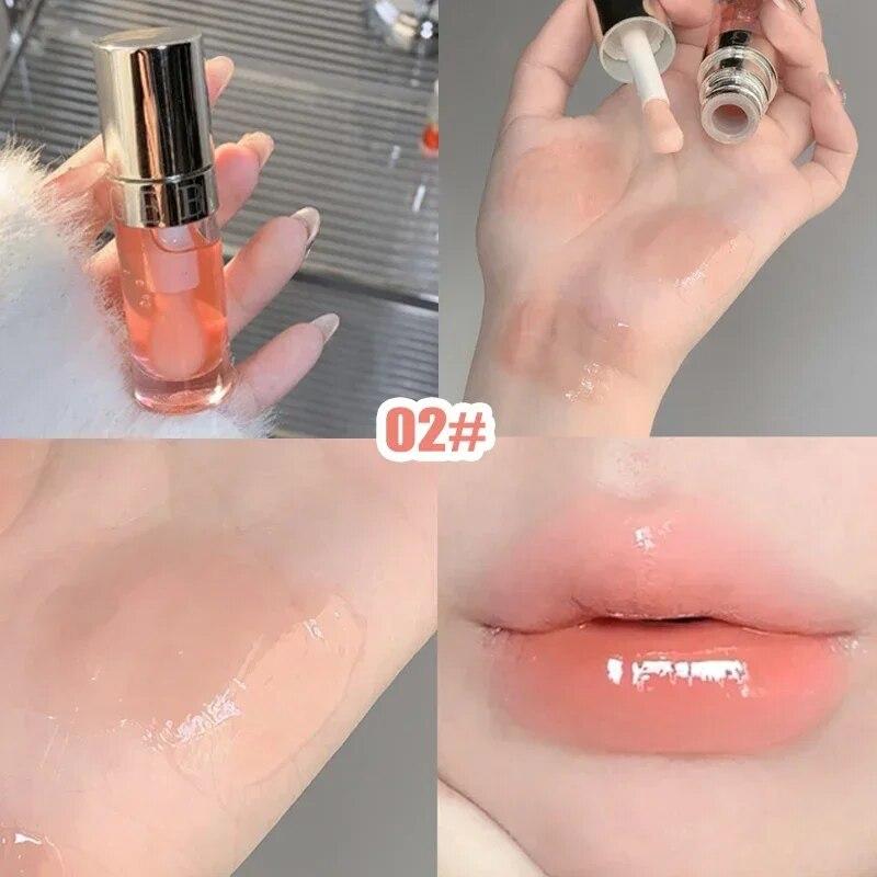 

Желе-масло для губ, увлажняющее прозрачное средство для губ, блеск для губ, питательная жидкая помада, увлажняющий уход за губами 2#