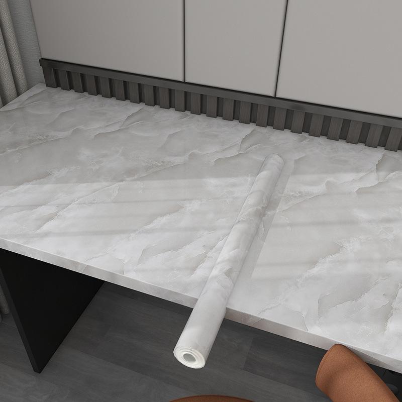 Waterproof Pvc Marble DIY Self-adhesive Wall Stickers Kitchen Renovation Wallpaper Decorative Film