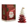 Christmas Tree Candle Frosted Scented Candle Two-tone Gradient Scented Candle, Christmas Tree Scented Candle Home Décor Gift