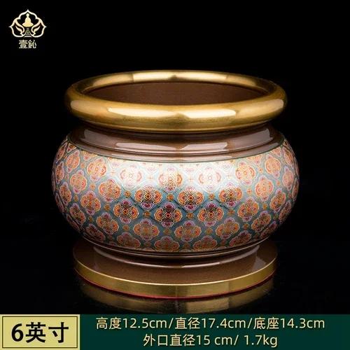 Aluminum Alloy Water Cup Offering Buddhist Lanterns Vase Fruit Tray Candlestick Incense Tube Base Buddhist Supplies Home Decor