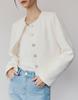 Mergo Lune Round Tweed Jacket [Ivory]