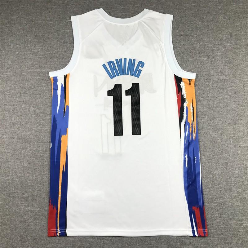 Maglia da Basket da Uomo Maglia da Allenamento Brooklyn Nets 7 Durant 11 Irving Misto Cotone Abbigliamento Sportivo Campo Allenamento