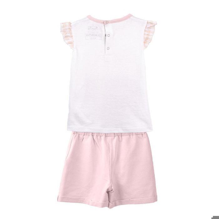 Set tricou și pantaloni scurți pentru bebelușă - Cerda - Peppa Pig - French Terry - Confortabil - Stil jucăuș