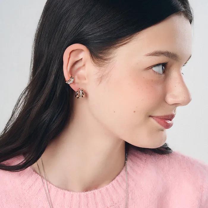 Lux Spiral Cubic Earrings