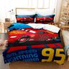 3D Digital Printing Three-Piece Anime Cars Quilt Cover Bedding Bedding Kit