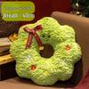 Christmas Gingerbread Man & Snowflake Throw Pillow - Holiday Decoration for Sofa & Living Room