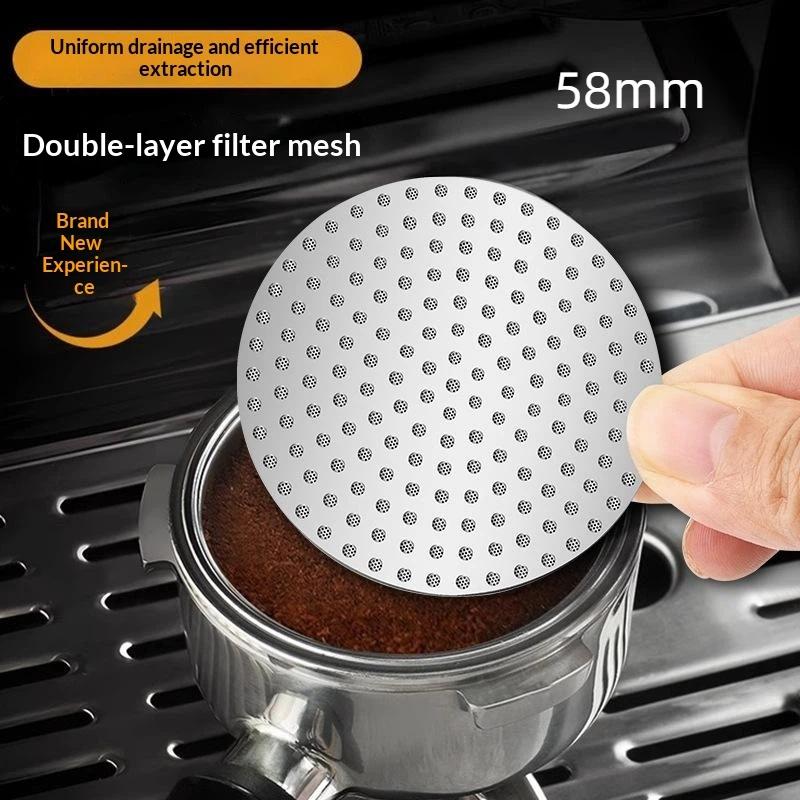 Upgrade Your Breville with Espresso Coffee Puck Screen 0.2mm Reusable Filter Holder