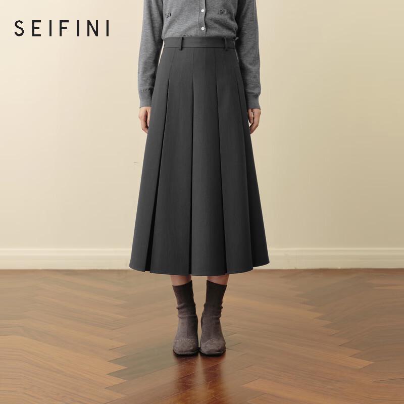 S EIFINI Women s Pleated Midi Skirt M