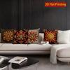 2D Aztec Sun God Print Throw Pillow Covers Pattern Cushion Cover Suitable For Sofa Bedroom Car Pillow Cover