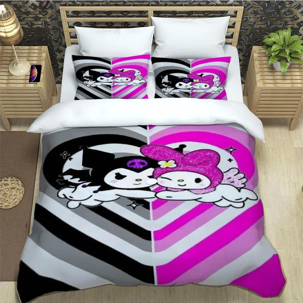 

Comforter Cute My Melody Bedding Sets Exquisite Bed Children Bed Comforter Set Bedding Set Luxury Birthday Gift Comforter (quilt)-EU Single(135*200cm)3pcs