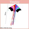 Weifang Kite New Flying Rainbow Kite With Colorful Stripes Triangular Cartoon Kids Breeze Kite