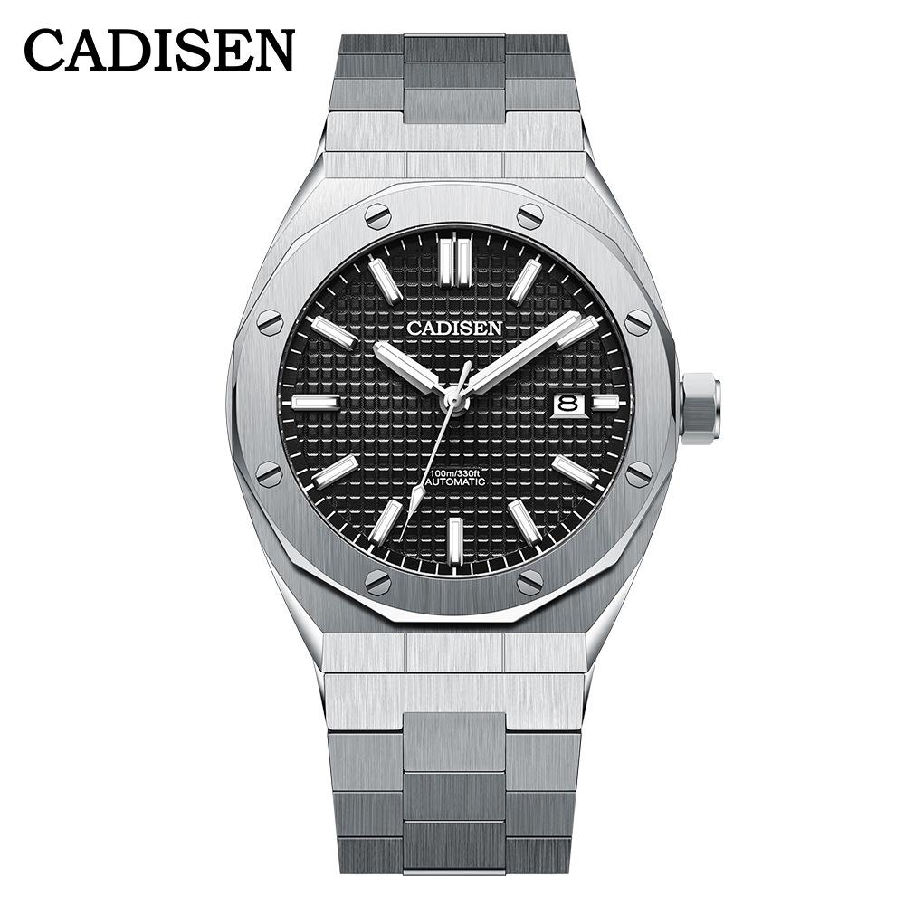 Kadisen Men's Mechanical Watch with Japanese NH35 Movement, Waterproof Steel Case, and Business Style