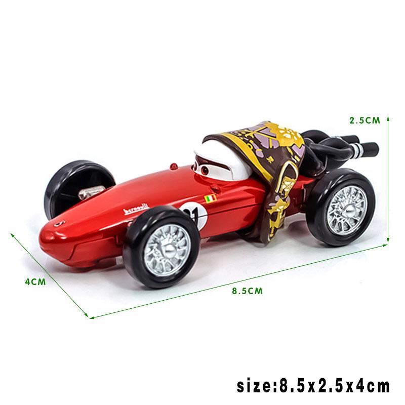 Disney Pixar Cars Lightning McQueen Sally The King Chick Hicks Mater Fillmore Litchi Luige Sarge Red 1:55 Metal Kids Toys Car
