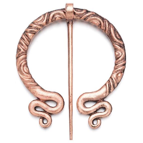 2025 Mode Vintage Broche Viking Brons Holle Riemgesp Spiraal Broche Mantelprikker Sluiting Broches Retro Middeleeuwse Noorse Sieraden