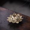Ceramic Ge Kiln Handmade Lotus Thread Incense Incense Burner Household Indoor Retro Sandalwood Agarwood Incense Seat Ornament