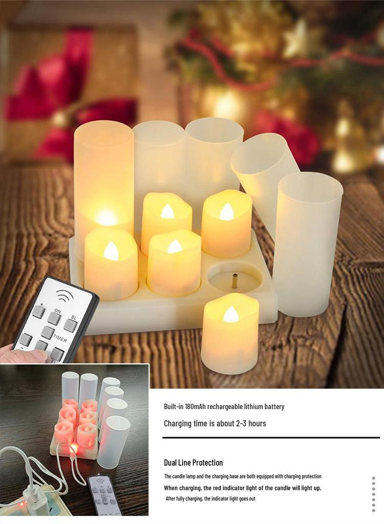 Remote-Control USB Candle Lamp with Timer – Ideal for Birthdays, Weddings, and Festive Decor