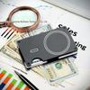 Apple MagSafe Compatible RFID Anti-Theft Metal Wallet with Strong Magnetic Card Holder