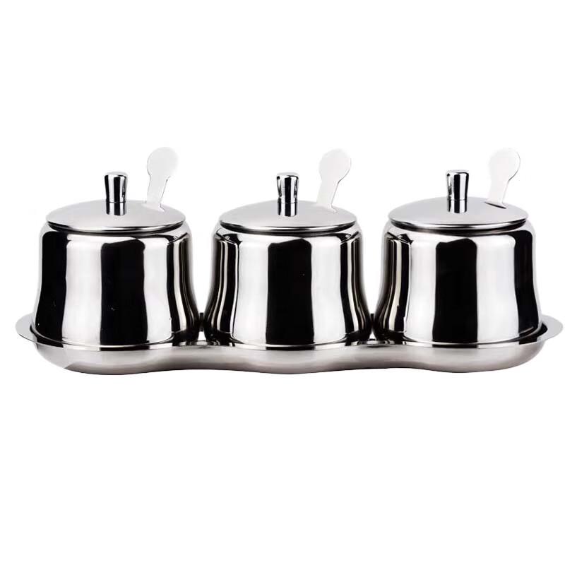 Yunshuang 3-Tier Stainless Steel Seasoning Organizer Set