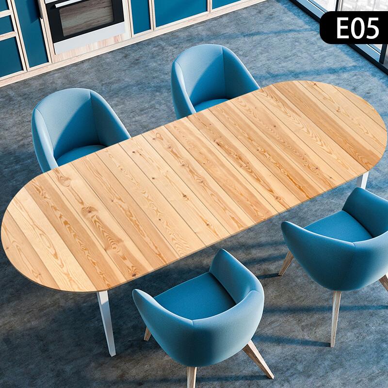 1PC Waterproof Oval Elastic Tablecloth Wooden Plank Texture Style Dining TableCloth Kitchen Dining Wedding Party Decoration