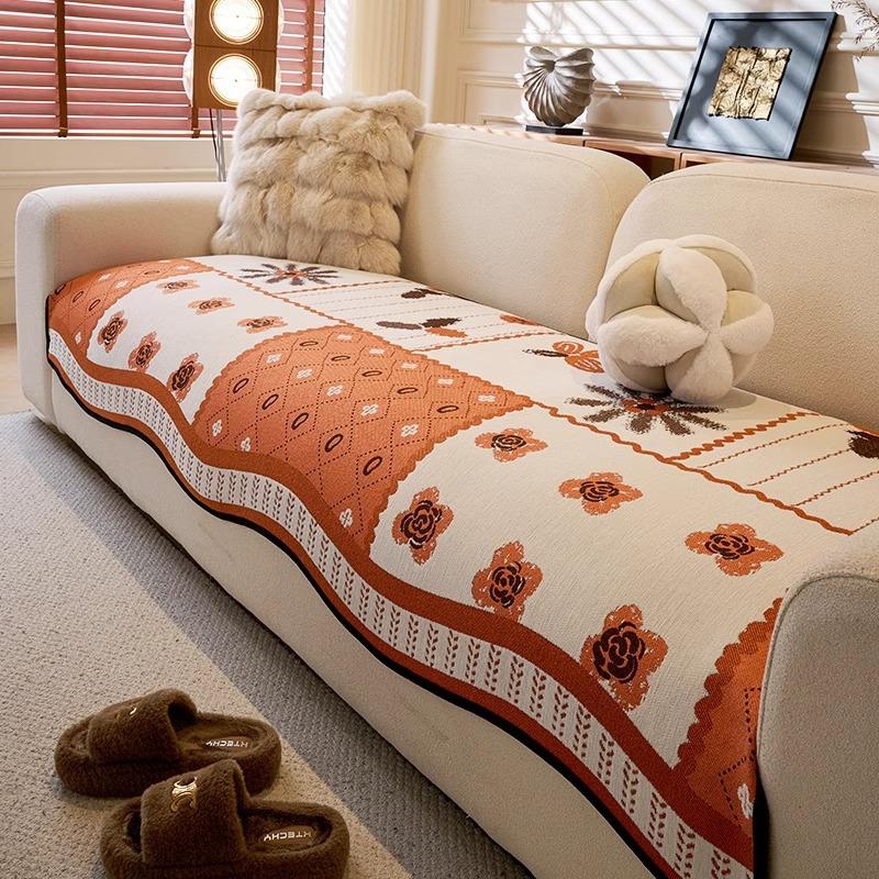 

2025 new sofa cushion, universal in all seasons, special-shaped straight row seat cushion, one-piece high-end fixed non-slip cover 70*70cm