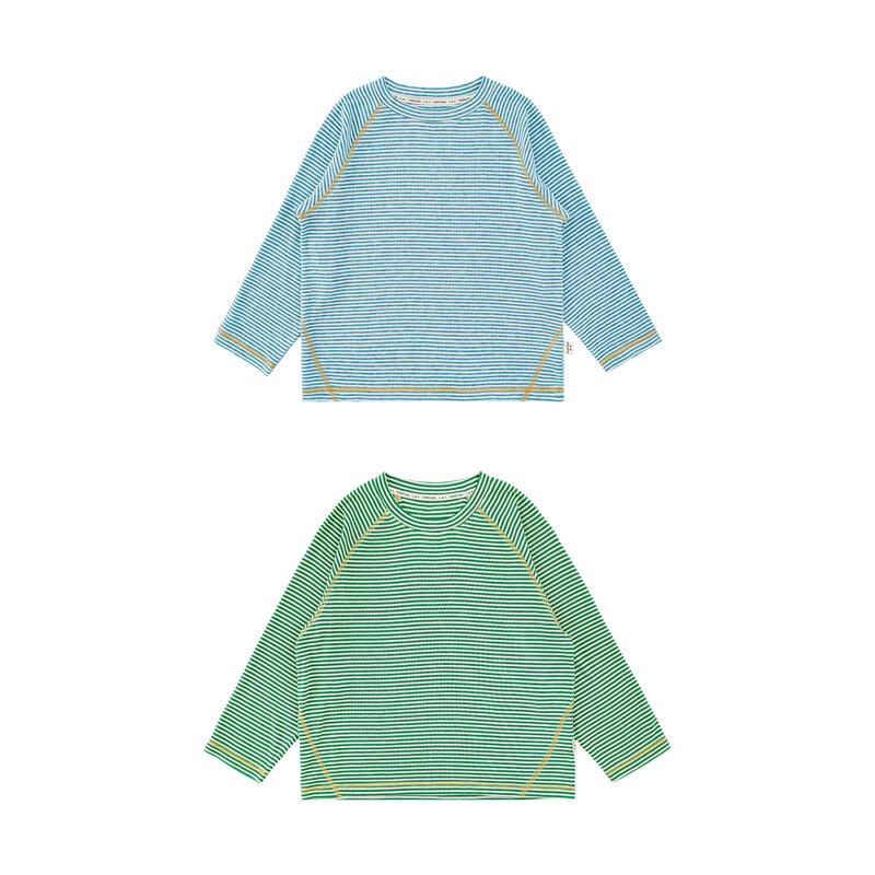 Yooyoo Kids' Lyocell Striped Long-Sleeve T-Shirt