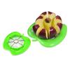 Apple Slicer 6 Slices Green Fruit Cutter for Apple, Pear etc Kitchen Tool Quick Even Cuts Core Remover Easy Clean Household Fruit Slicer