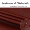 Extended PU Leather Waterproof Oil-Proof Apron for Kitchen & Catering with Custom Logo