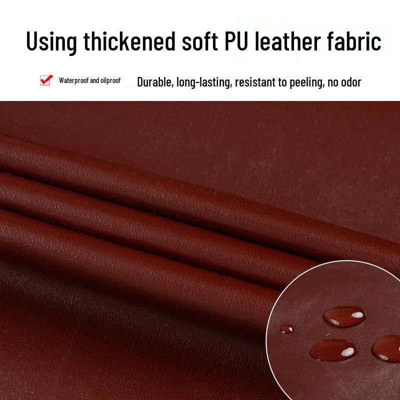 Extended PU Leather Waterproof Oil-Proof Apron for Kitchen & Catering with Custom Logo