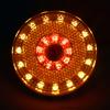 12V 24 LED Car Motorcycle Trailer Amber Round Rear Tail Brake Stop Marker Light Lamp Indicator Fit for Pickups Trucks SUVs RVs