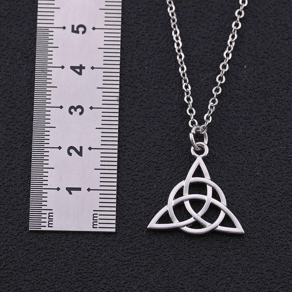Teamer Witch Knot Pendant Necklace For Women Viking Irish Celticss Knot Magic Wicca Necklaces Jewelry Valentine Gifts Wholesale