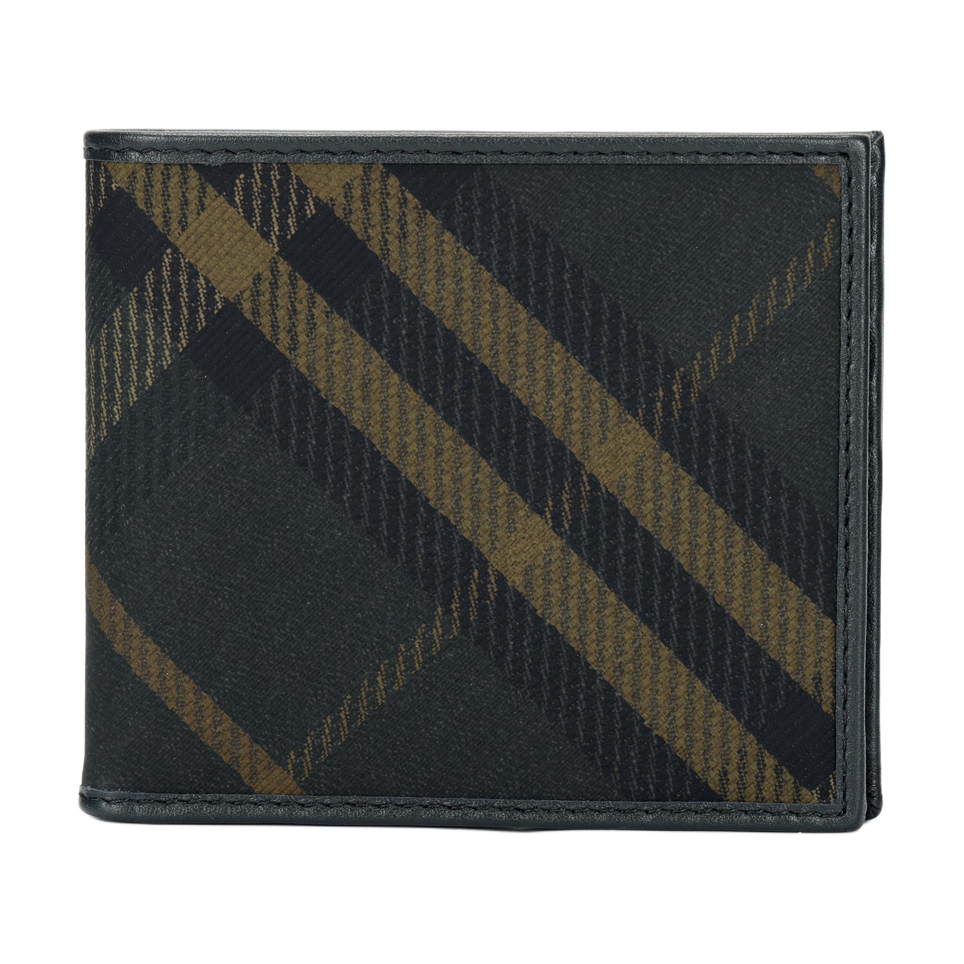 

Burberry Check Canvas Leather Bifold Wallet With Contrast Stitching For Daily Use Basic Set (Bag+Dust Bag)