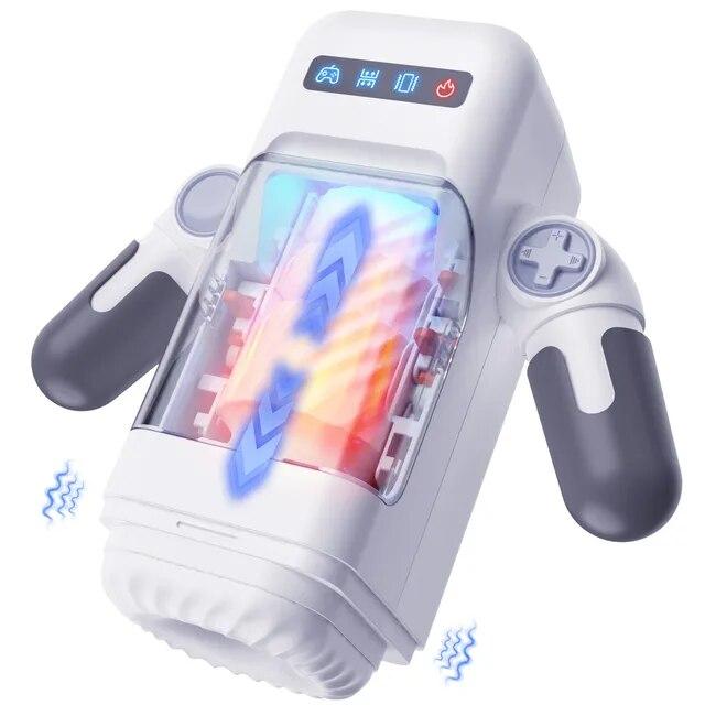 New Robot Automatic Male Masturbator Vibration Blowjob Machine Silicone Vagina Masturbation for Men Vibrator Sex Toy Adult Goods
