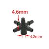 1/8" Arrow Dropper Cross Water Splitter 3/5 Drip Arrow Tee Connector 2/4-Way Emitter Irrigation System For Potted Plant 20Set