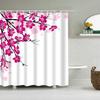 Plant Sunflower Palm Cactus Seaside Scenic Flower Frabic Waterproof Polyester Shower Curtain Bath Curtains With Hooks