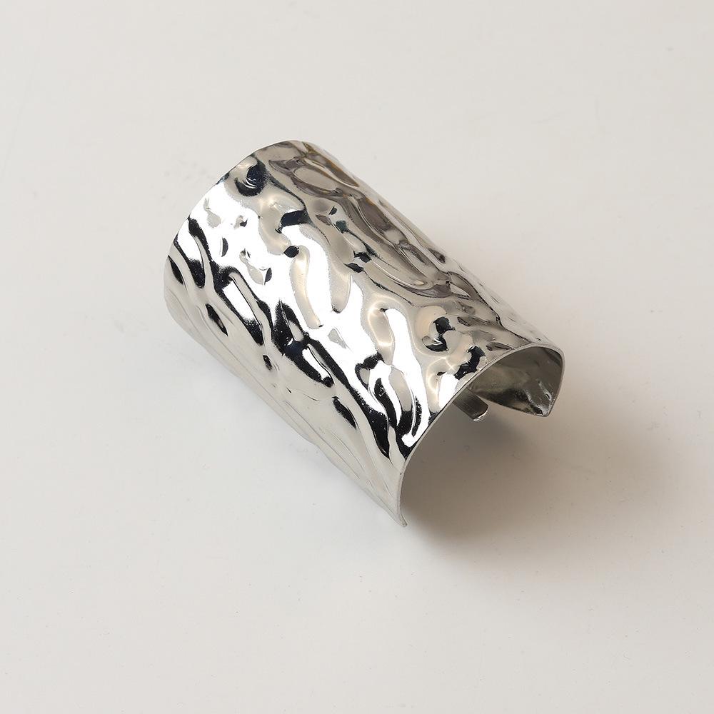 2025 Koreansk Metall Texturerad Hårnålsklämma för Låga Hästsvansar - Högkvalitativ Damhåraccessoar