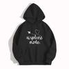 Ladies Spring Autumn Casual Hooded Long Sleeve Big Pocket Love Heart Letter Printed Pullover Hoodies Sweatshirt Top