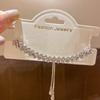 Flashy Diamond-Studded Geometric Bracelet - Elegant, Luxury Fashion Bangle for Women