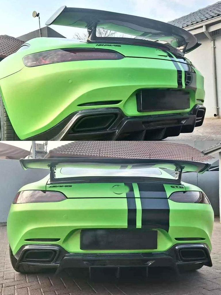 Mercedes AMG GT (2015-2019) Carbon Fiber Rear Diffuser & Spoiler with AMG GTS Front Lip