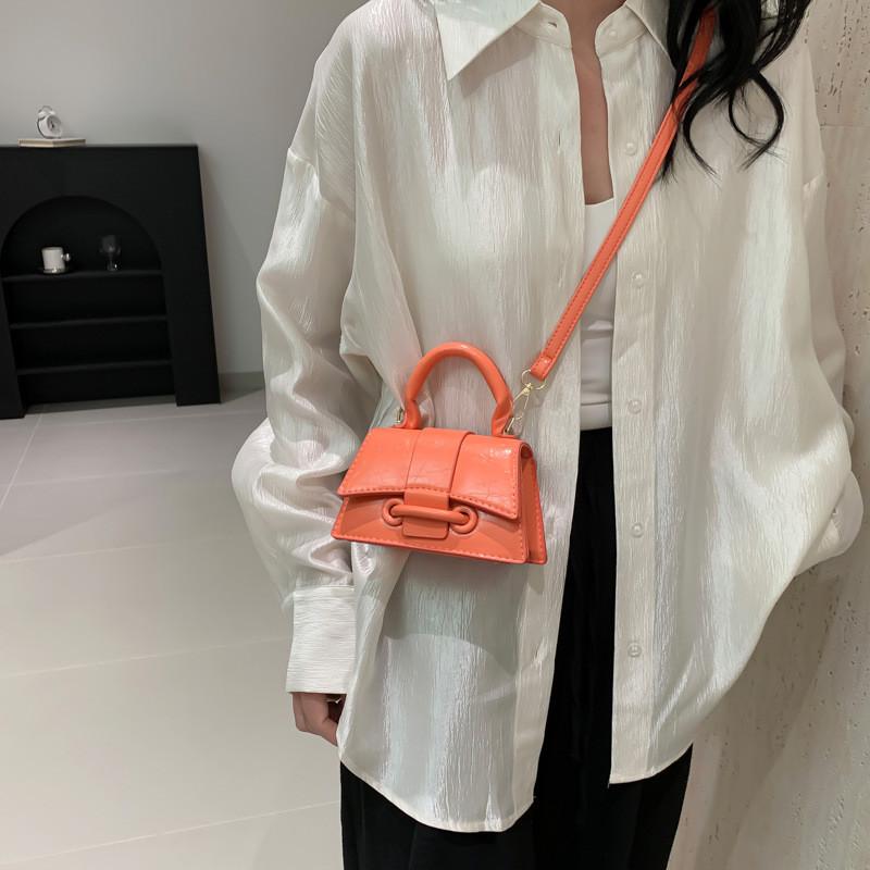 Chic Minimalist Stylish Handbag In Black White Orange Yellow Or Khaki Perfect For Everyday Use