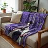 1PC D-Demon Slayer Lightweight Microfiber Soft Christmas Fleece Blanket Warm Cozy Throw for Bed Sofa Office Travel All Season