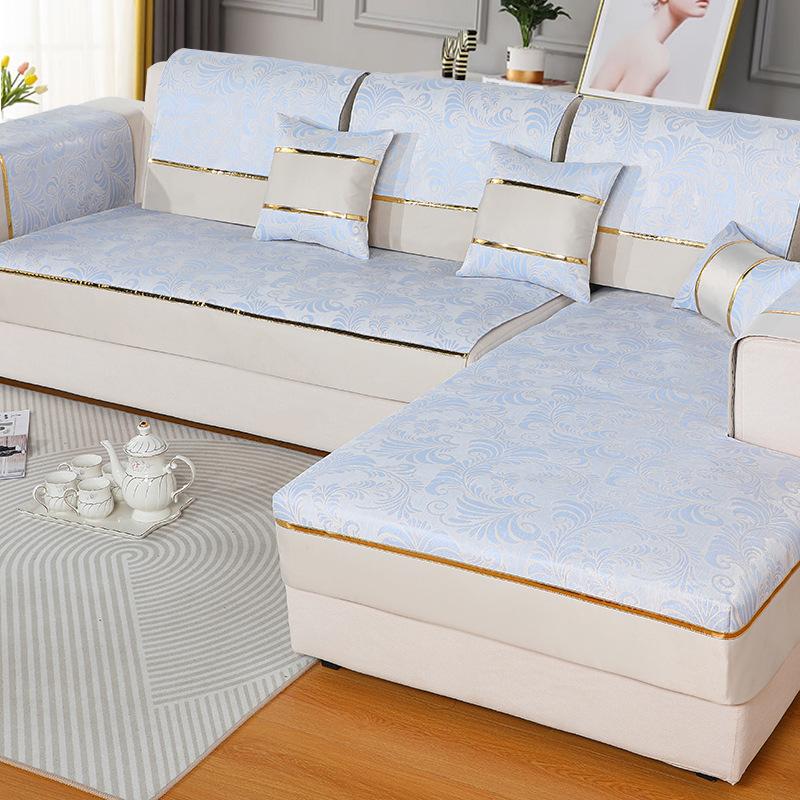 

Прохладная подушка для дивана из ледяного шелка летом, коврик для дивана, легкая подушка, роскошный ветер летом, моющийся чехол для дивана, шарф 70*70