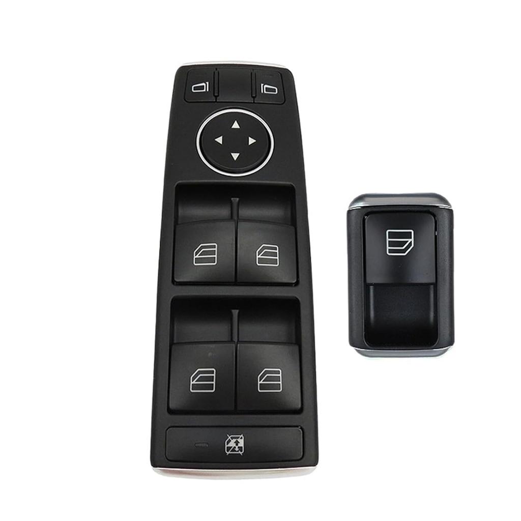 Power Window Control Switch Compatible with Mercedes Benz W166 X166 W156 W176 W264 C117 A B Class CLA GLA GLE GLS A1669054300 A2049058202(White)