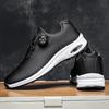 Fashion Summer Breathable Air-cushion Men's Sport Running Shoes Cycling Driving Shoes Rotating-button Anti-slip Flat Sneakers Golf Shoes